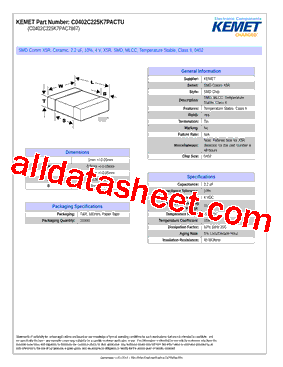 C0402C225K7PACTU型号图片