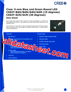 C503T-GCN-CX0A0791型号图片