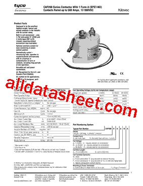 CAP200AABXA型号图片