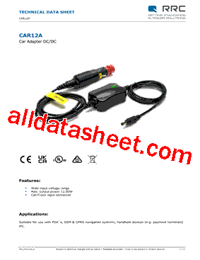 CAR12A型号图片