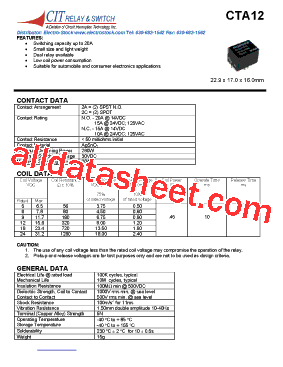 CAT122CS12VDC.45型号图片