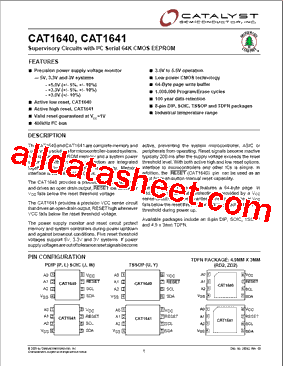 CAT1640PI-30TDFN型号图片