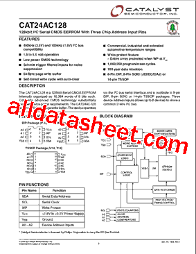 CAT24AC128GLE-TE13型号图片