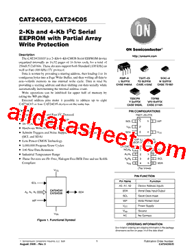 CAT24C03WI-T3型号图片