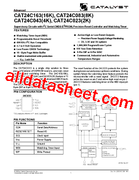 CAT24C083JI-28TE13型号图片