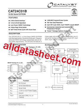 CAT24C0A1RITE13型号图片