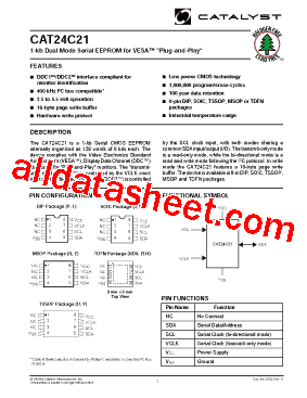 CAT24C21RD4ITE13型号图片