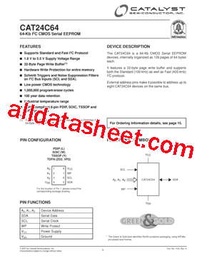 CAT24C64WIT3型号图片