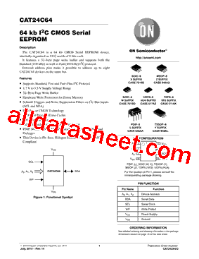 CAT24C64YI-T2型号图片