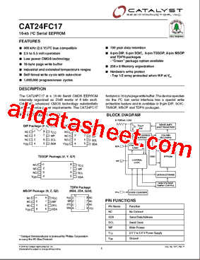 CAT24FC17ZITE13REV-F型号图片