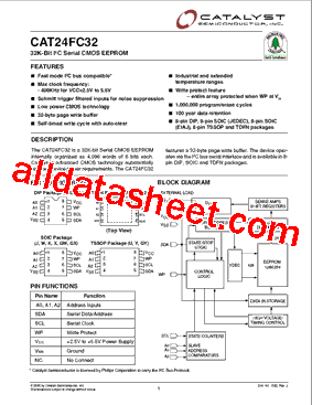 CAT24FC32JETE13型号图片