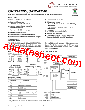 CAT24FC65GLE-TE13型号图片