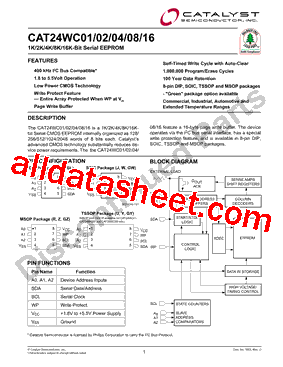 CAT24WC02型号图片