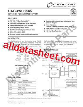 CAT24WC65JITE13D型号图片
