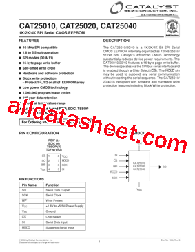 CAT25020YIT3型号图片