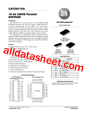 CAT28C16ANI-20T型号图片