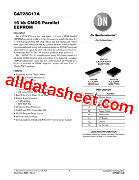 CAT28C17APA-20T型号图片