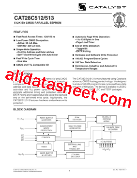 CAT28C512LA-12T型号图片