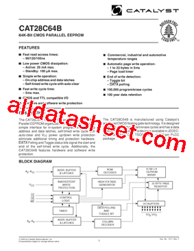 CAT28C64BJI-15T型号图片