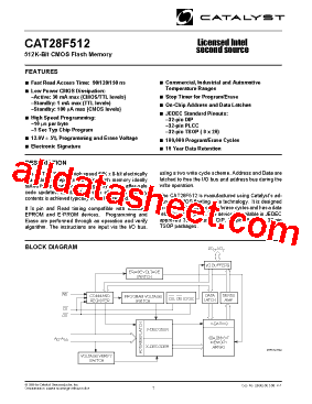 CAT28F512NA-15T型号图片