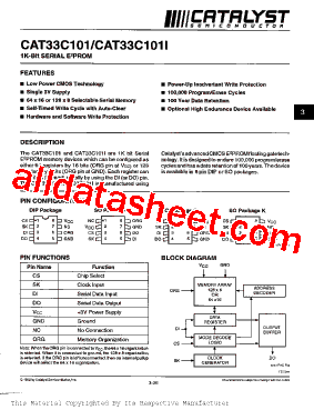 CAT33C101型号图片