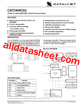 CAT34WC02JI-1.8TE13型号图片