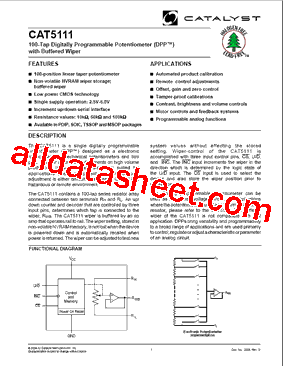CAT5111SI-00MSOP型号图片