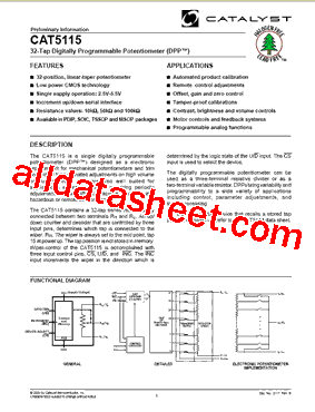 CAT5115RI-10SOIC型号图片