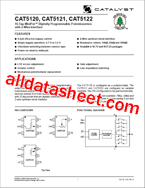 CAT5121SBI-50-T型号图片