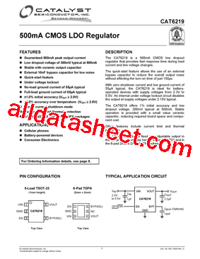 CAT6219_08型号图片