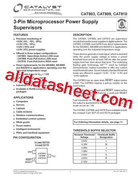 CAT809TSDIT10型号图片