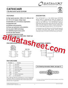 CAT93C46RWI-GT型号图片