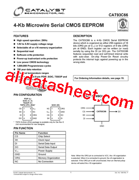 CAT93C66YIT3型号图片