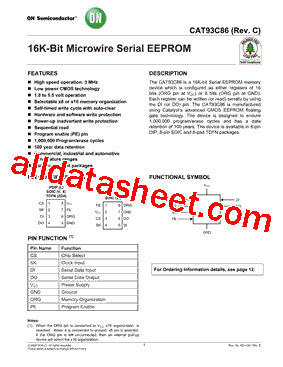 CAT93C86-C型号图片