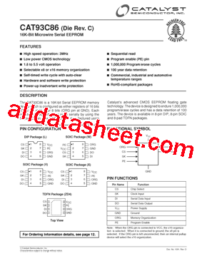 CAT93C86LET2型号图片
