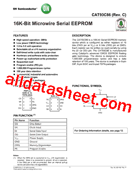 CAT93C86XI-GT3C型号图片