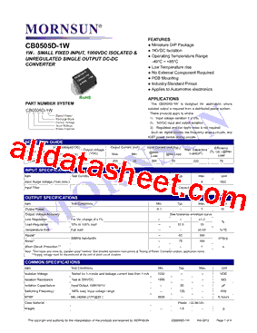 CB0505D-1W型号图片