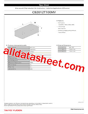 CB2012T100MV型号图片