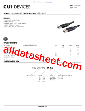 CBL-UA3-UA3-10BP型号图片