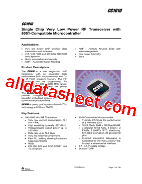 CC1010PAGR型号图片