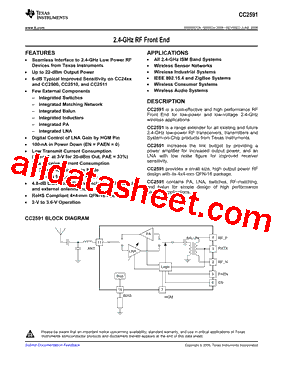 CC2591RGVT型号图片