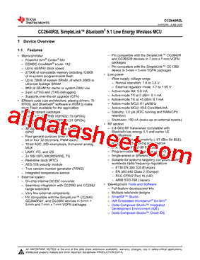 CC2640R2LRGZ型号图片