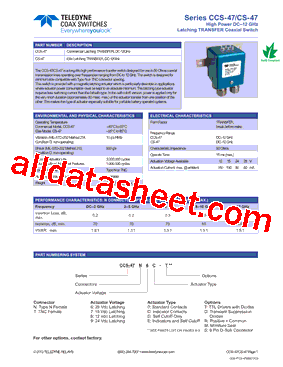 CCS-47T7C-R型号图片
