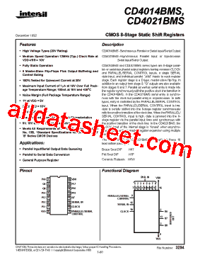CD4014BMS型号图片