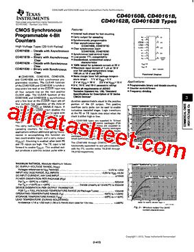 CD40160B型号图片