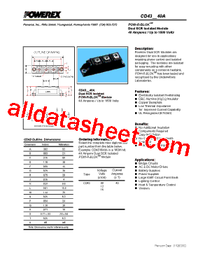 CD4340A型号图片