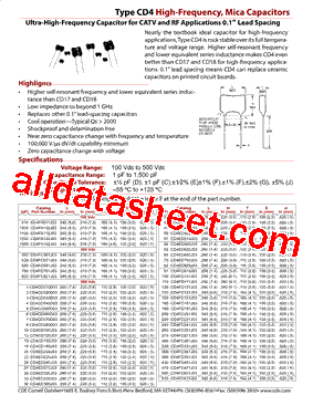 CD4FD101J03型号图片