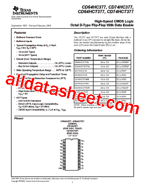 CD54HCT377F3A型号图片