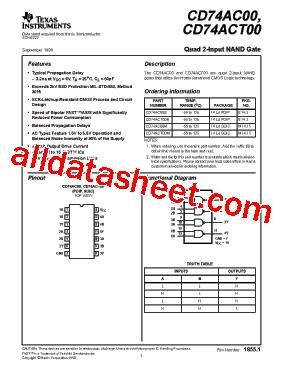 CD74AC00E型号图片