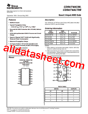 CD74AC08E型号图片